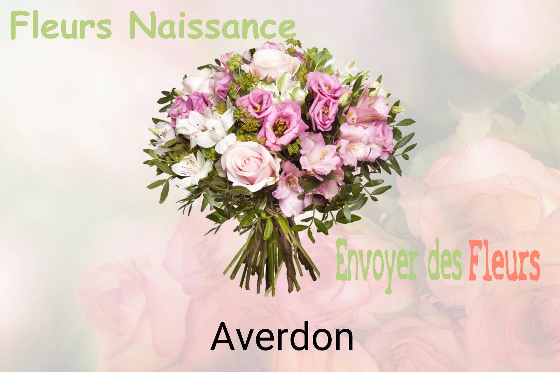 Bouquet de fleurs de naissance livré à Averdon